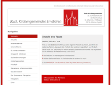 Tablet Screenshot of kirchspiel-emsbueren.de